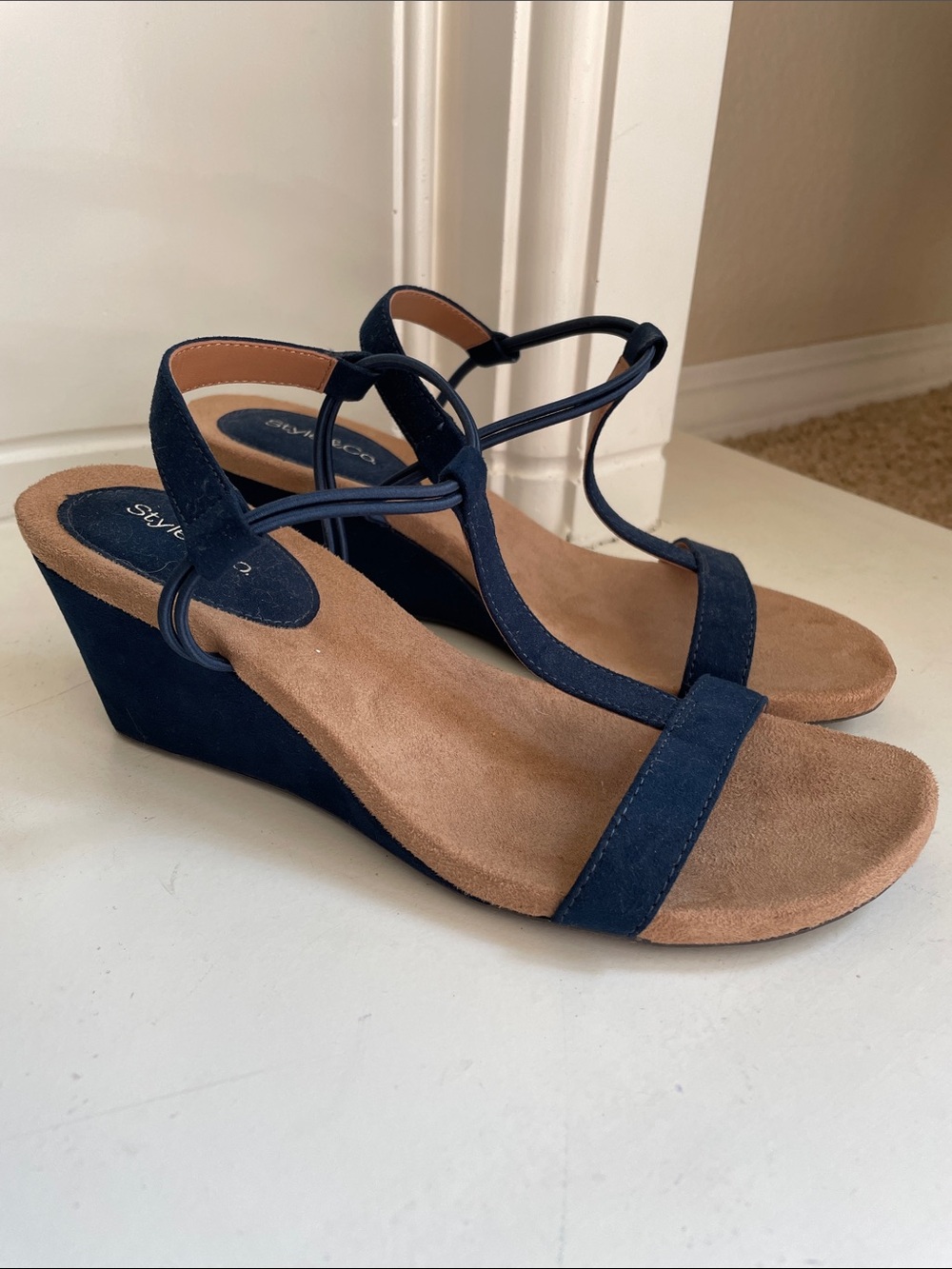Style & Co Navy Sandals